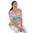thumbnail image 1 of Woman Within Plus Size Notch-Neck Pocket Tee, 1 of 6