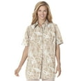 thumbnail image 1 of Woman Within Plus Size No Iron Short Sleeve Peachskin Shirt, 1 of 6