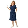 thumbnail image 1 of Woman Within Plus Size Side Knot Tee Dress, 1 of 1
