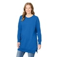 thumbnail image 1 of Woman Within Plus Size Side Zip Sweatshirt, 1 of 6
