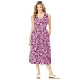 thumbnail image 1 of Woman Within Plus Size Sleeveless Button Front Dress, 1 of 3