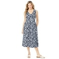 thumbnail image 1 of Woman Within Plus Size Sleeveless Button Front Dress, 1 of 6