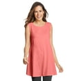 thumbnail image 1 of Woman Within Plus Size Sleeveless Fit-And-Flare Tunic Top, 1 of 4
