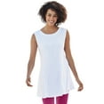 thumbnail image 1 of Woman Within Plus Size Sleeveless Fit-And-Flare Tunic Top, 1 of 4