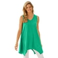 thumbnail image 1 of Woman Within Plus Size Sleeveless Hanky Hem Tunic, 1 of 3