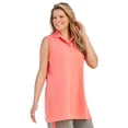 thumbnail image 1 of Woman Within Plus Size Sleeveless Polo Tunic, 1 of 6