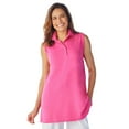 thumbnail image 1 of Woman Within Plus Size Sleeveless Polo Tunic, 1 of 5