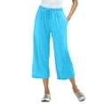 thumbnail image 1 of Woman Within Plus Size Sport-Knit Pull-On Capri Pants, 1 of 6