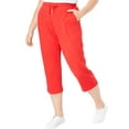 thumbnail image 1 of Woman Within Plus Size Sport-Knit Pull-On Capri Pants, 1 of 6