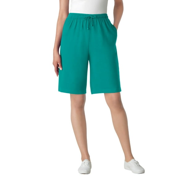 Woman Within Plus Size Sport Knit Short