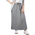 thumbnail image 1 of Woman Within Plus Size Sport Knit Side-Slit Skirt, 1 of 6