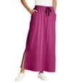 thumbnail image 1 of Woman Within Plus Size Sport Knit Side-Slit Skirt, 1 of 4