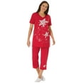 thumbnail image 1 of Woman Within Plus Size Starfish Tee And Capri Set, 1 of 3