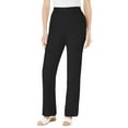 thumbnail image 1 of Woman Within Plus Size Straight Leg Linen Pant, 1 of 4