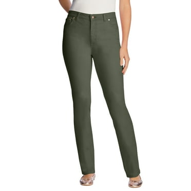 Woman Within Plus Size Straight-Leg Stretch Denim Jean