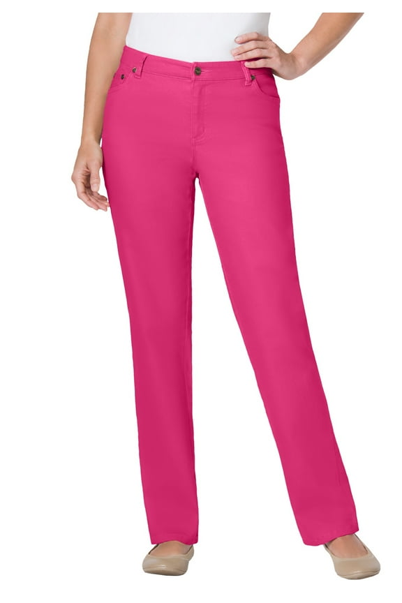 Plus Size Straight-Leg Stretch Denim Jean