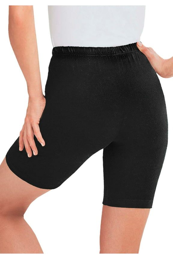 Plus Size Stretch Cotton Bike Short