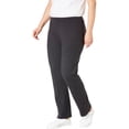 thumbnail image 1 of Woman Within Plus Size Tall Stretch-Cotton Knit Pull-On Bootcut Leggings, 1 of 6