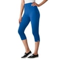 thumbnail image 1 of Woman Within Plus Size Stretch-Cotton Knit Pull-On Capri Leggings, 1 of 4