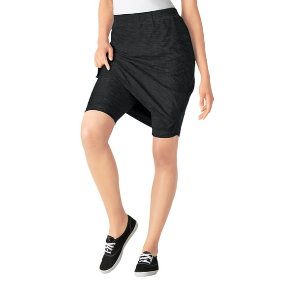 Woman Within Plus Size Stretch Cotton Skort