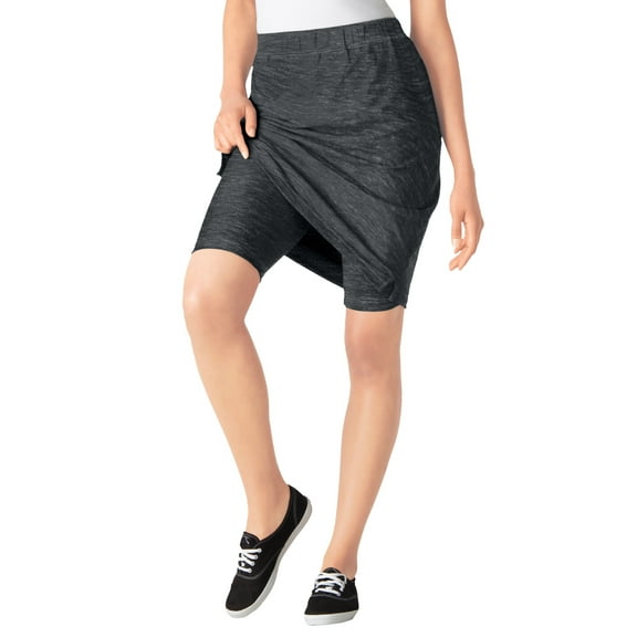 Woman Within Plus Size Stretch Cotton Skort