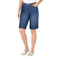thumbnail image 1 of Woman Within Plus Size Stretch-Denim Five-Pocket Bermuda Jeans Shorts, 1 of 5