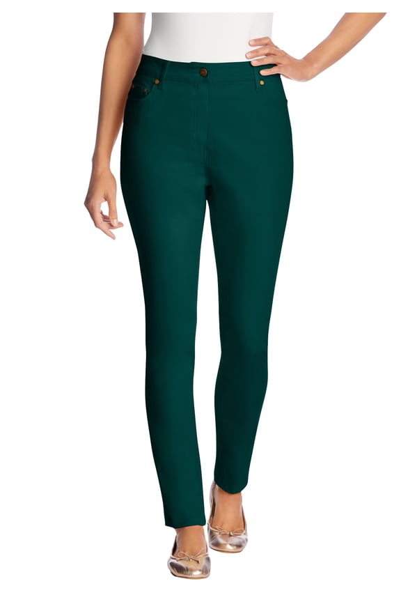 Plus Size Stretch-Denim Slim-Leg Five-Pocket Jeans