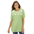 thumbnail image 1 of Woman Within Plus Size Striped Tee, 1 of 4