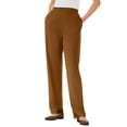 thumbnail image 1 of Woman Within Plus Size Tall 7-Day Knit Straight-Leg Pull-On Pants, 1 of 5