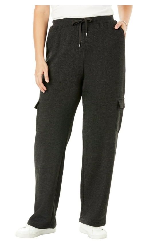 Plus Size Better Fleece Cargo Sweatpant (Petite & Tall Available)