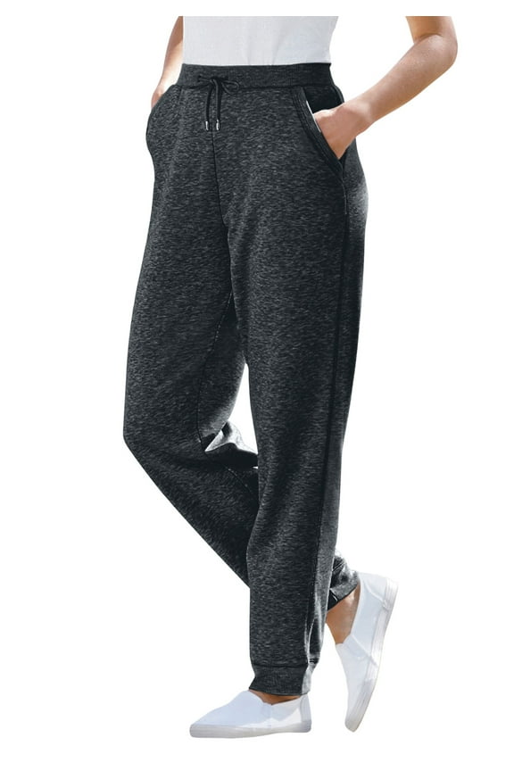 Plus Size Tall Better-Fleece Pull-On Jogger Sweatpants