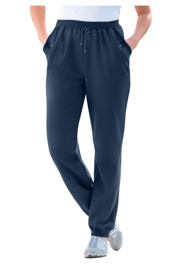 Plus Size Tall Better-Fleece Pull-On Jogger Sweatpants