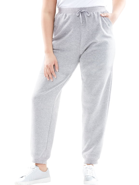 Plus Size Tall Better-Fleece Pull-On Jogger Sweatpants