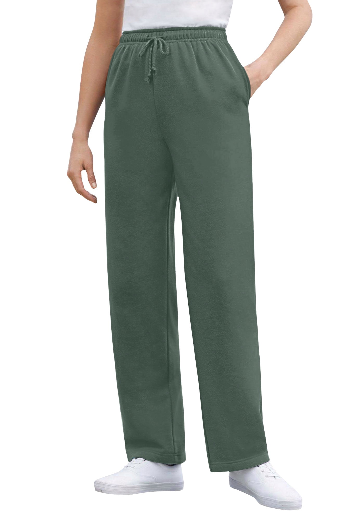 Woman within cheap sweatpants