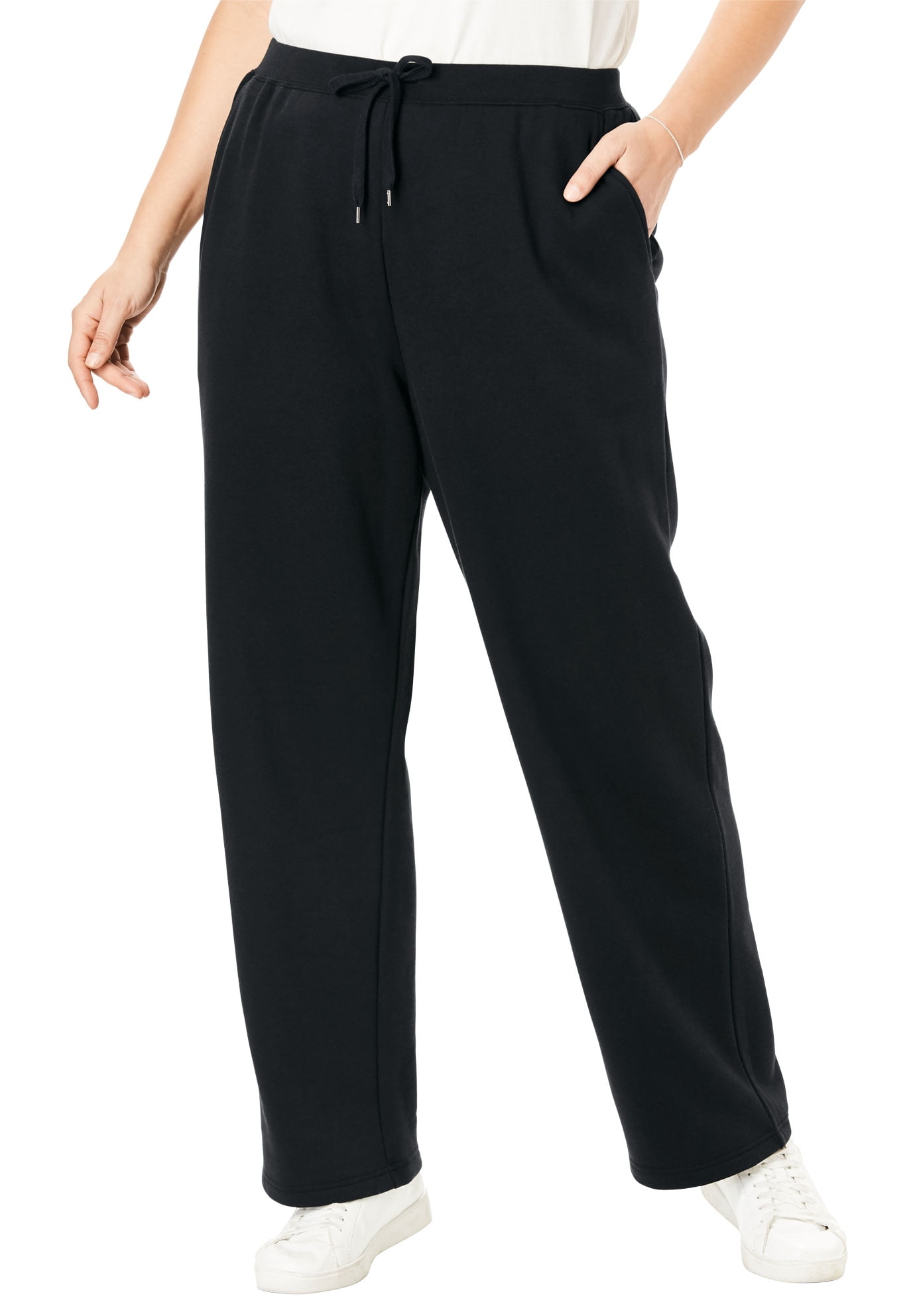 Plus Size Tall Better-Fleece Pull-On Drawstring Sweatpants