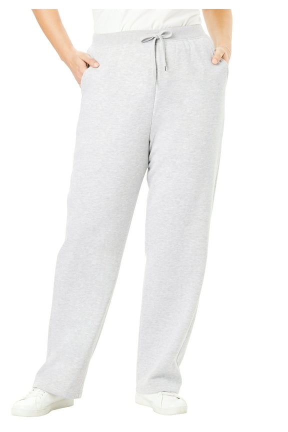 Plus Size Better-Fleece Pull-On Drawstring Sweatpants