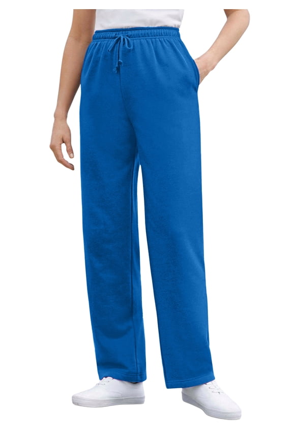 Plus Size Better-Fleece Pull-On Drawstring Sweatpants