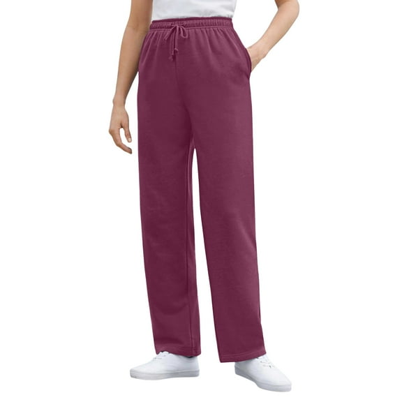 Woman Within Plus Size Tall Better-Fleece Pull-On Drawstring Sweatpants