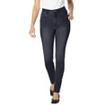 thumbnail image 1 of Woman Within Plus Size Tall Slim-Leg Stretch Comfort Denim Five-Pocket Jeans, 1 of 4