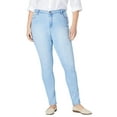 thumbnail image 1 of Woman Within Plus Size Tall Slim-Leg Stretch Comfort Denim Five-Pocket Jeans, 1 of 4