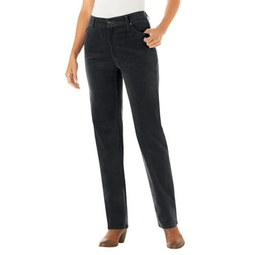 Woman Within Plus Size Tall Corduroy Straight Leg Stretch Pant