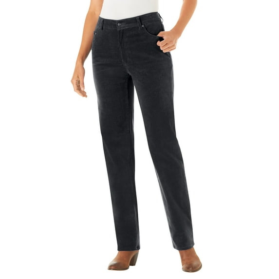 Woman Within Plus Size Corduroy Straight Leg Jeans