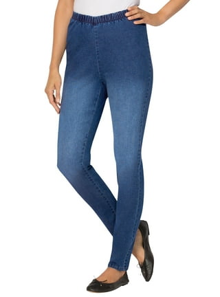 Just My Size Women’s Plus Size Pull-On Stretch Denim Bootcut Jeggings