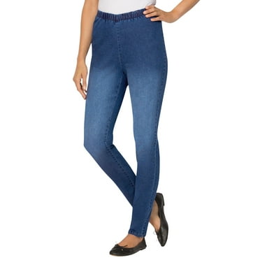 Woman Within Plus Size Tall Fineline Denim Jegging