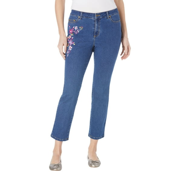 Woman Within Plus Size Tall Stretch Denim Five-Pocket Girlfriend Jeans