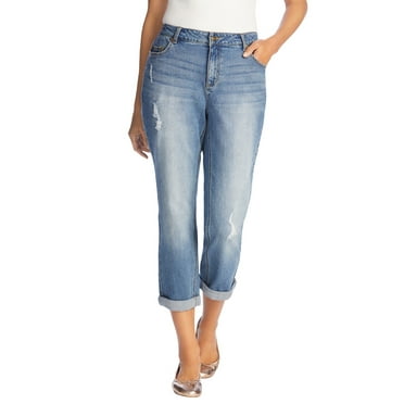Woman Within Plus Size Tall Girlfriend Stretch Denim Jean