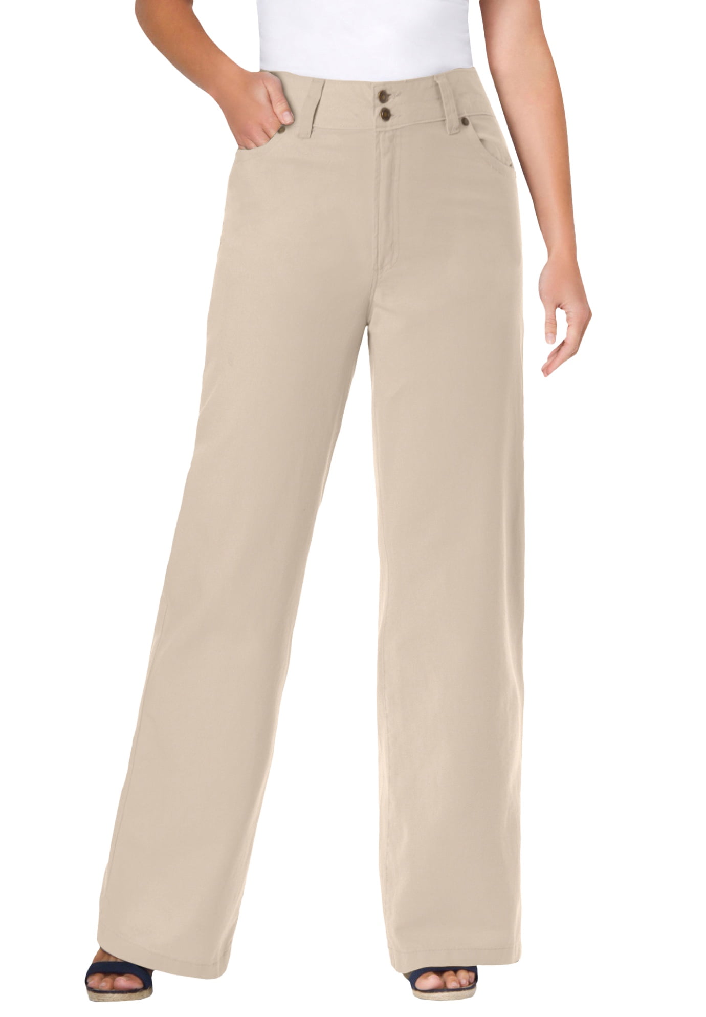 On The Plus Side - Plus Size Premium Wide Leg Denim Jeans main image 0