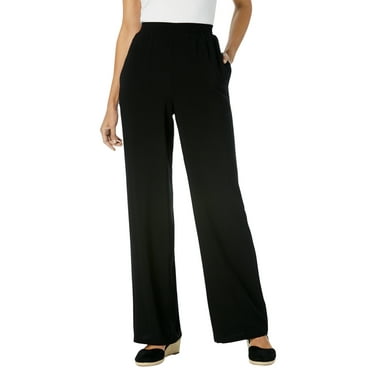 Woman Within Plus Size Tall Pull-On Elastic Waist Soft Pants