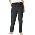 thumbnail image 1 of Woman Within Plus Size Tall Seersucker Pull-On Elastic-Waist Pants, 1 of 5