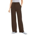 thumbnail image 1 of Woman Within Plus Size Sport Knit Straight-Leg Pull-On Pants, 1 of 6